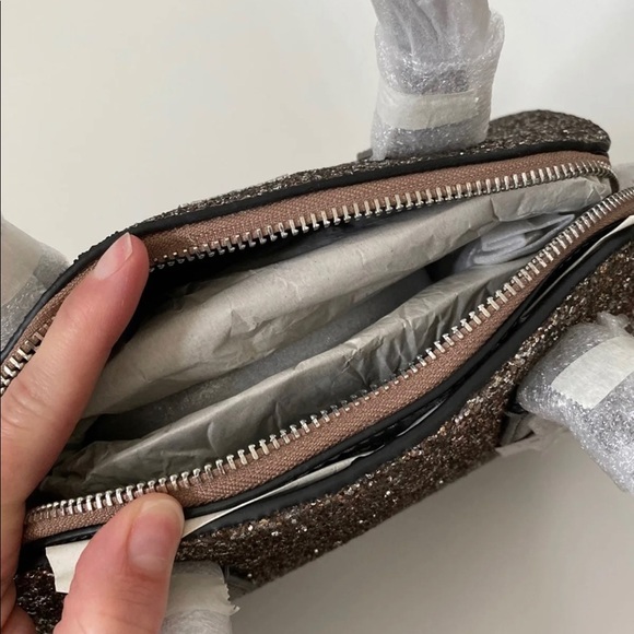 NWT Kate Spade mini reiley Laurel way glitter bag - Picture 5 of 5